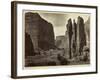 Cañon De Chelle, Walls of the Grand Cañon, About 1200 Feet in Height, 1873-Timothy O'Sullivan-Framed Photographic Print