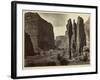 Cañon De Chelle, Walls of the Grand Cañon, About 1200 Feet in Height, 1873-Timothy O'Sullivan-Framed Photographic Print