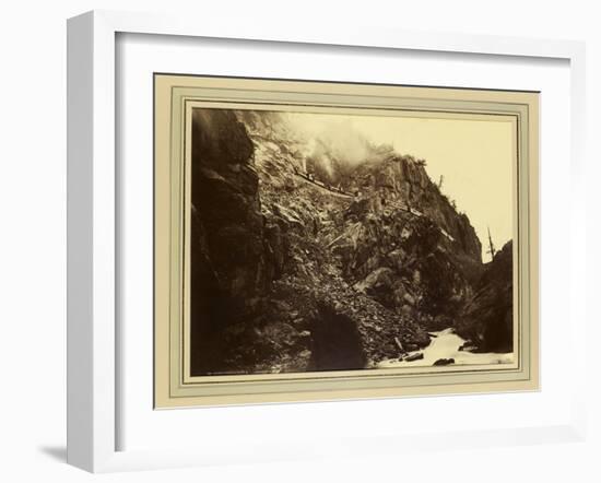 Canon of the Rio Las Animas (Colorado), C.1880-William Henry Jackson-Framed Giclee Print