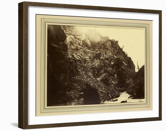 Canon of the Rio Las Animas (Colorado), C.1880-William Henry Jackson-Framed Giclee Print