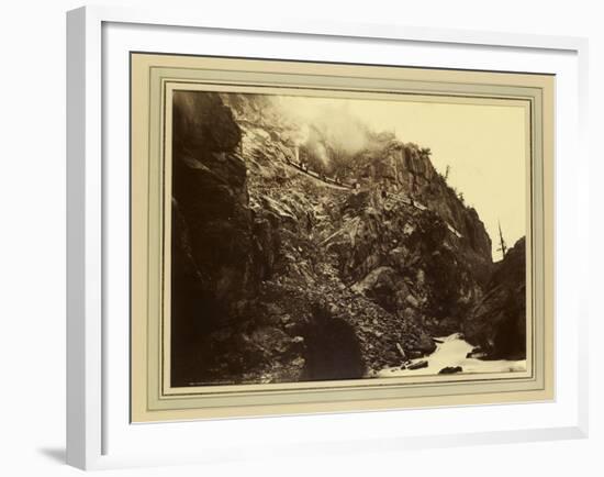 Canon of the Rio Las Animas (Colorado), C.1880-William Henry Jackson-Framed Giclee Print