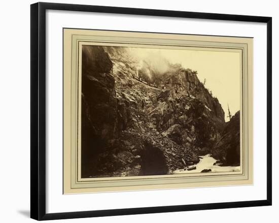 Canon of the Rio Las Animas (Colorado), C.1880-William Henry Jackson-Framed Giclee Print