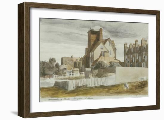 Canonbury House, Islington-Cornelius Varley-Framed Giclee Print