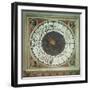 Canonical Clock with the Heads of Four Prophets, Completed 1443-Paolo Uccello-Framed Giclee Print