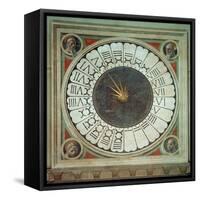 Canonical Clock with the Heads of Four Prophets, Completed 1443-Paolo Uccello-Framed Stretched Canvas
