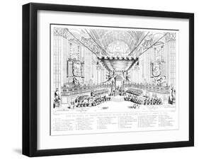 Canonisation of Saints in St Peter's Church, Rome, 1712-T Brown-Framed Giclee Print