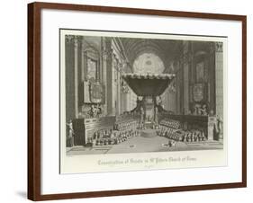 Canonisation of Saints in St Peter's Church, Rome, 1712-null-Framed Giclee Print