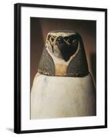 Canopic Jar Depicting Falcon-Headed Qebehsenuef, Protector of Intestines-null-Framed Giclee Print