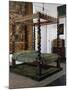 Canopy Bed in Wood and Iron with Twisted Columns, 1601-1633, Spain-null-Mounted Giclee Print