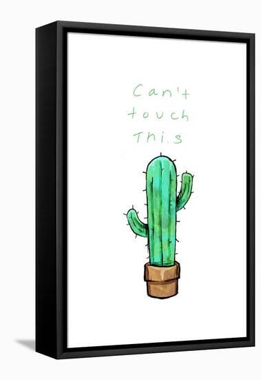 Cant Touch This Cactus-OnRei-Framed Stretched Canvas
