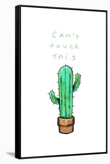 Cant Touch This Cactus-OnRei-Framed Stretched Canvas