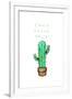 Cant Touch This Cactus-OnRei-Framed Art Print