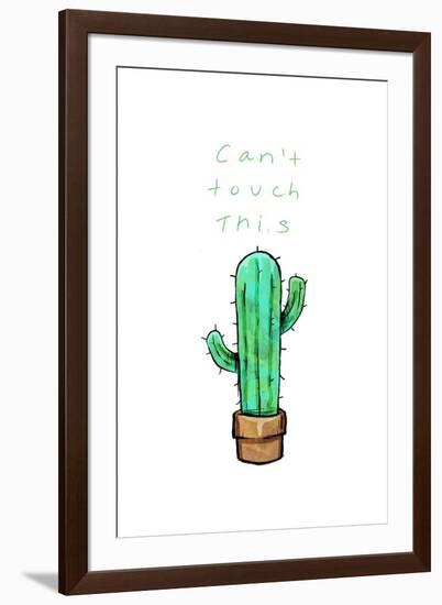 Cant Touch This Cactus-OnRei-Framed Art Print