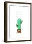 Cant Touch This Cactus-OnRei-Framed Art Print