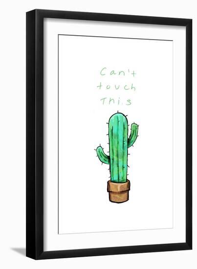 Cant Touch This Cactus-OnRei-Framed Art Print