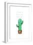 Cant Touch This Cactus-OnRei-Framed Art Print