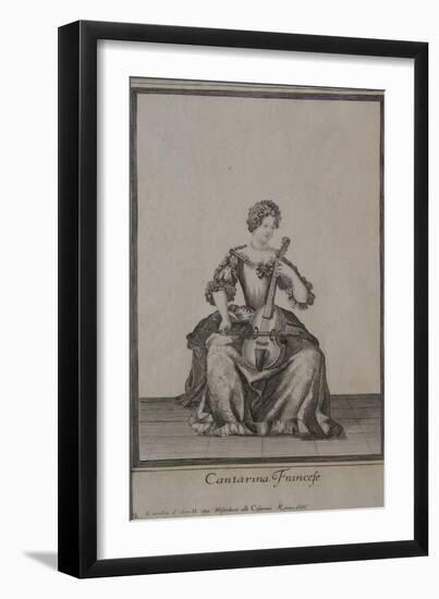 Cantarina Francese, Rome, 1686-Arnold van Westerhout-Framed Giclee Print