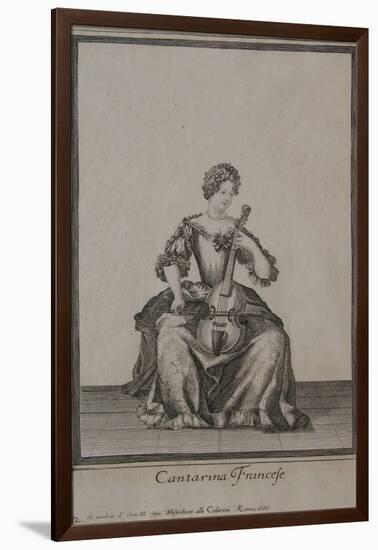 Cantarina Francese, Rome, 1686-Arnold van Westerhout-Framed Giclee Print