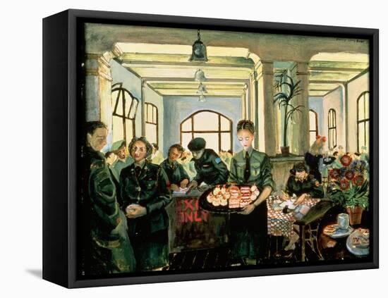 Canteen, Nijmegen, Holland, 1945-Molly Bobak-Framed Stretched Canvas