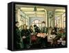 Canteen, Nijmegen, Holland, 1945-Molly Bobak-Framed Stretched Canvas