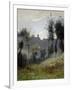 Canteleu Near Rouen-Jean-Baptiste-Camille Corot-Framed Premium Giclee Print