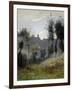 Canteleu Near Rouen-Jean-Baptiste-Camille Corot-Framed Giclee Print