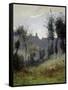 Canteleu Near Rouen-Jean-Baptiste-Camille Corot-Framed Stretched Canvas