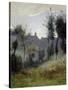 Canteleu Near Rouen-Jean-Baptiste-Camille Corot-Stretched Canvas