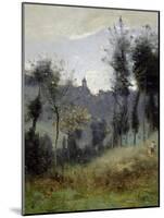 Canteleu Near Rouen-Jean-Baptiste-Camille Corot-Mounted Giclee Print