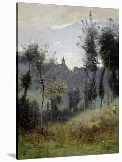 Canteleu Near Rouen-Jean-Baptiste-Camille Corot-Stretched Canvas