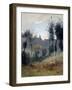 Canteleu près de Rouen-Jean-Baptiste-Camille Corot-Framed Giclee Print