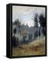 Canteleu près de Rouen-Jean-Baptiste-Camille Corot-Framed Stretched Canvas