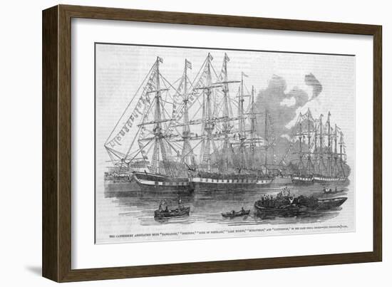 Canterbury Association Ships-null-Framed Art Print