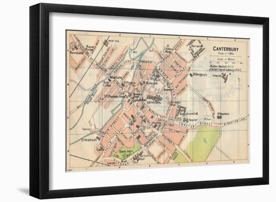 'Canterbury', c20th Century-John Bartholomew-Framed Giclee Print