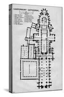 'Canterbury Cathedral', c20th Century-John Bartholomew-Stretched Canvas