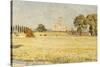 Canterbury Cathedral from the Meadows-Walter Crane-Stretched Canvas