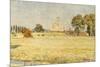 Canterbury Cathedral from the Meadows-Walter Crane-Mounted Giclee Print