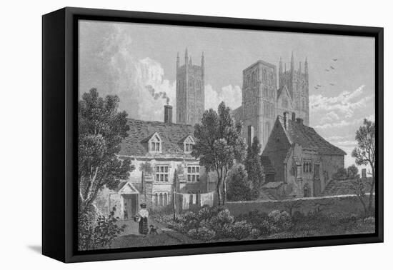 'Canterbury Cathedral. Kent', c1831-Henry Adlard-Framed Stretched Canvas