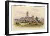 Canterbury Cathedral: Viewed from across the Fields-null-Framed Art Print