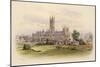 Canterbury Cathedral: Viewed from across the Fields-null-Mounted Art Print