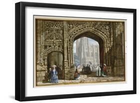 Canterbury Cathedral-Louise J. Rayner-Framed Giclee Print