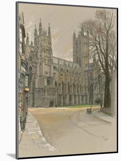 Canterbury Cathedral-Cecil Aldin-Mounted Giclee Print