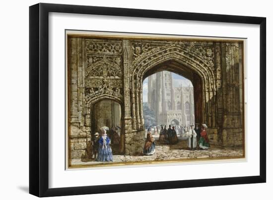 Canterbury Cathedral-Louise J. Rayner-Framed Giclee Print