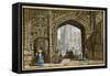 Canterbury Cathedral-Louise J. Rayner-Framed Stretched Canvas