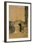 Canterbury Gate, Christ Church, Oxford-William Nicholson-Framed Giclee Print