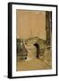 Canterbury Gate, Christ Church, Oxford-William Nicholson-Framed Giclee Print