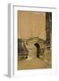 Canterbury Gate, Christ Church, Oxford-William Nicholson-Framed Giclee Print