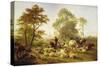 Canterbury Meadows, 1858-Thomas Sidney Cooper-Stretched Canvas