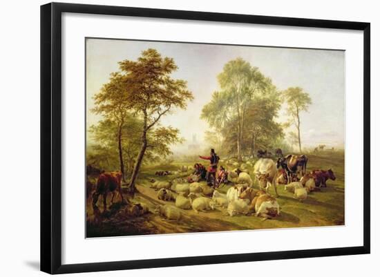 Canterbury Meadows, 1858-Thomas Sidney Cooper-Framed Giclee Print