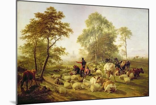 Canterbury Meadows, 1858-Thomas Sidney Cooper-Mounted Giclee Print